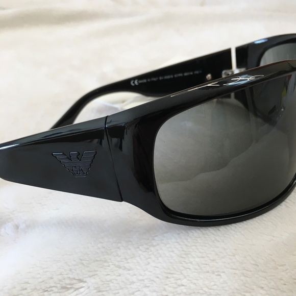 Emporio Armani 9332/S Black Sunglasses New!  Flawless! main image 8
